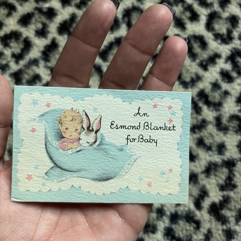 Esmond Blanket Gift Box Promo Card Insert- Rare Ephemera Advertising 1930s - Picture 4 of 4